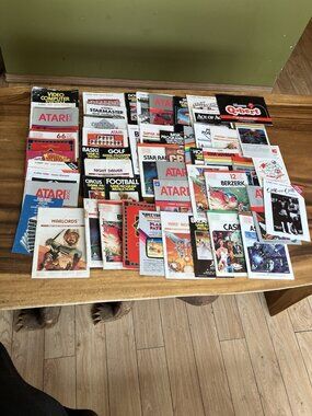 Vintage Atari Assorted Video Game Guides & Manuals Lot
